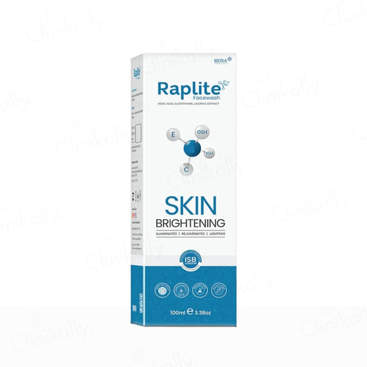 Raplite Skin Brightening Facewash with Kojic Acid, Glutathione, Lactic & Glycolic Acid – 100ml