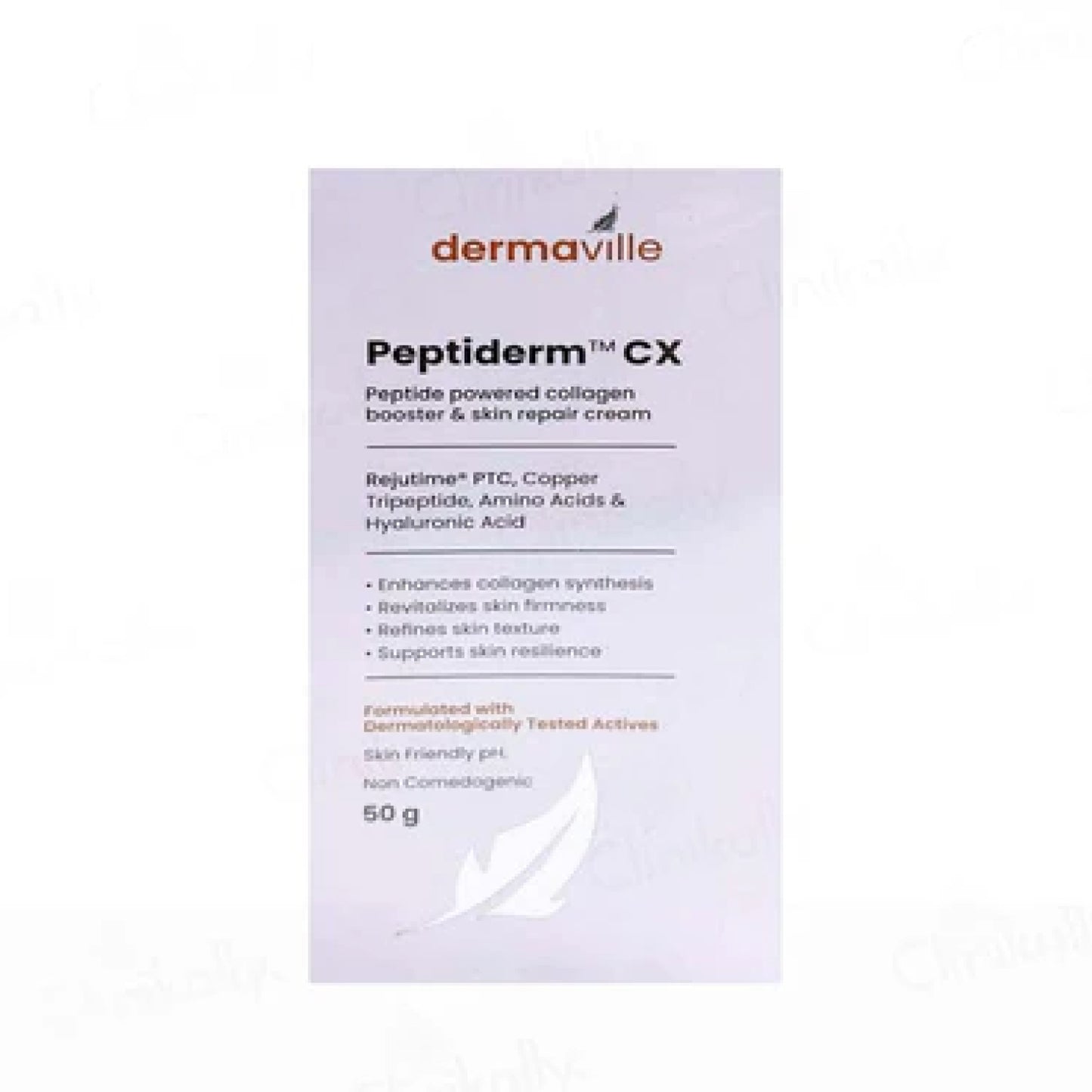 peptiderm cx peptide powered collagen booster & skin repair cream – 50g