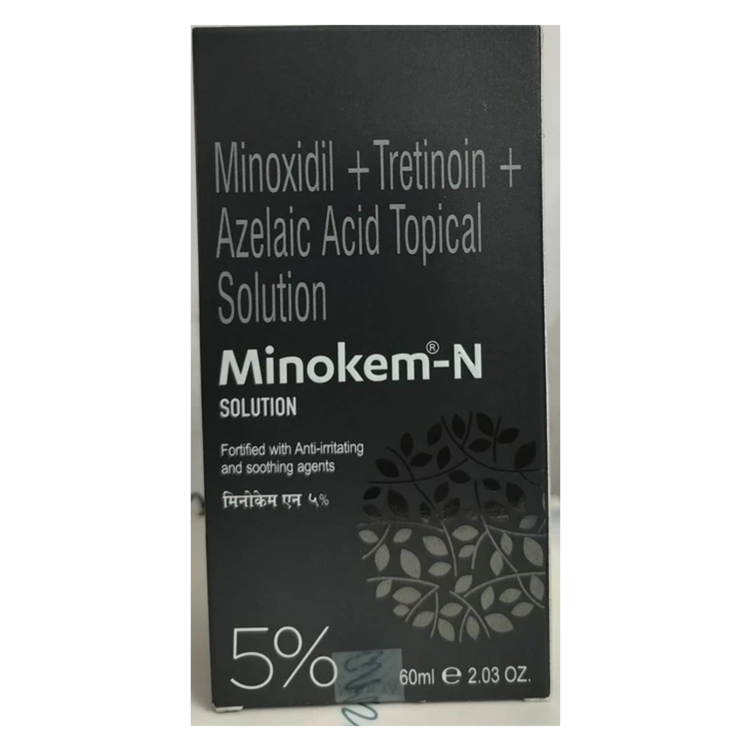 Minokem-N Hair Regrowth Solution | Minoxidil 5% + Tretinoin 0.01% + Azelaic Acid 1.5% | 60ml
