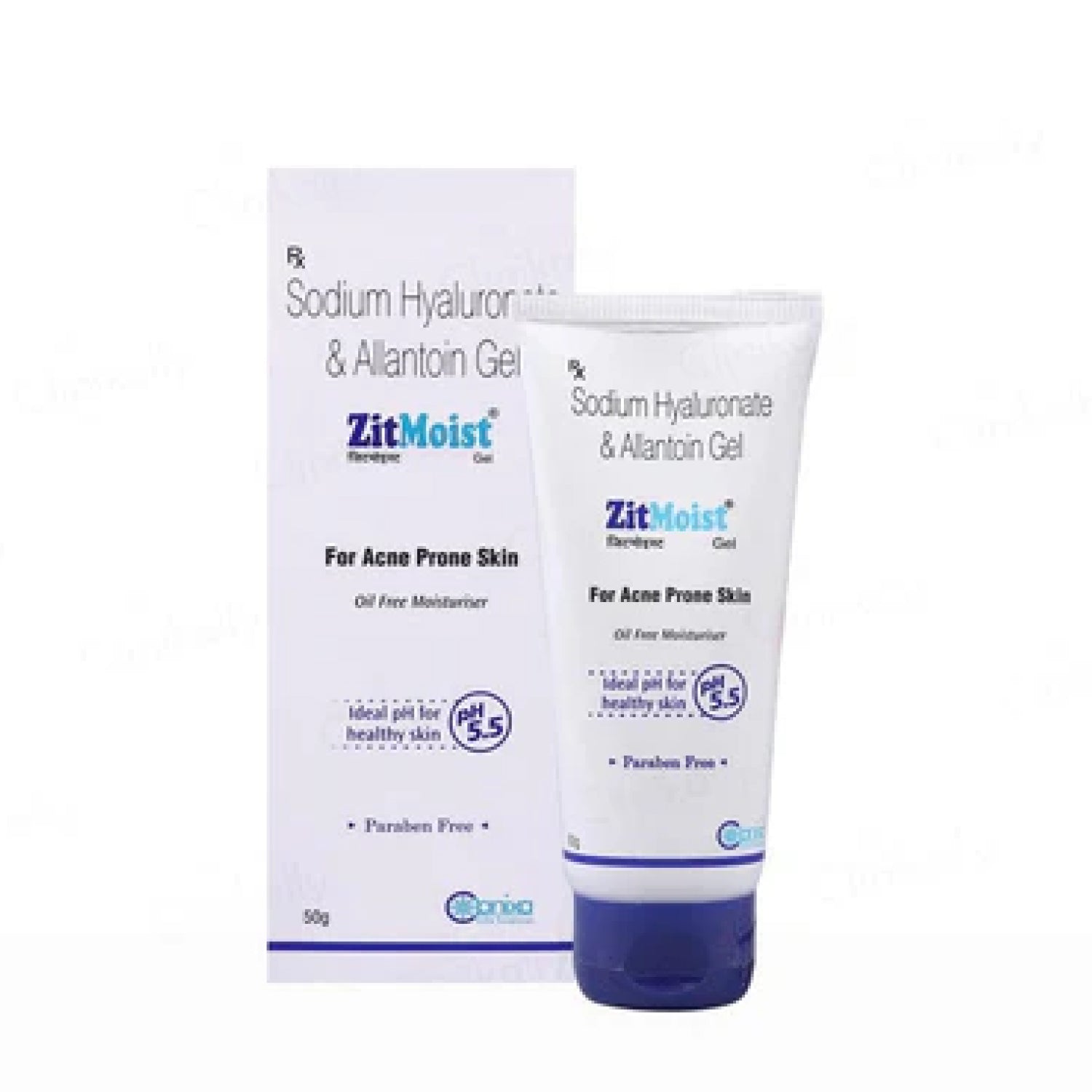 ZitMoist Gel | Sodium Hyaluronate 1% + Allantoin 0.3% | Oil-Free Moisturizer for Acne-Prone Skin | 50g