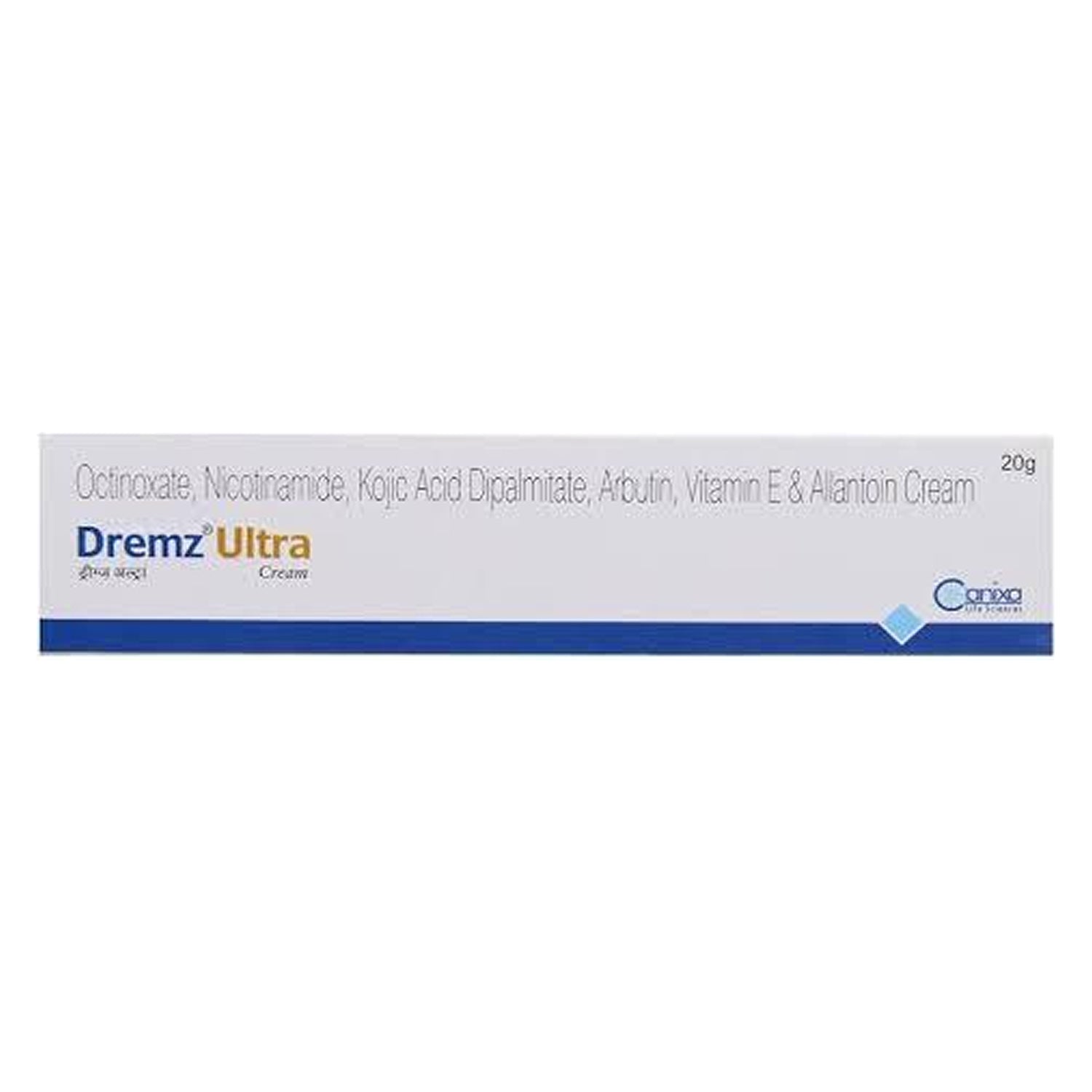 Dremz Ultra Cream | Skin Brightening & Pigmentation Control with Octinoxate, Kojic Acid Dipalmitate, Arbutin, Niacinamide, Vitamin E & Allantoin | 20g
