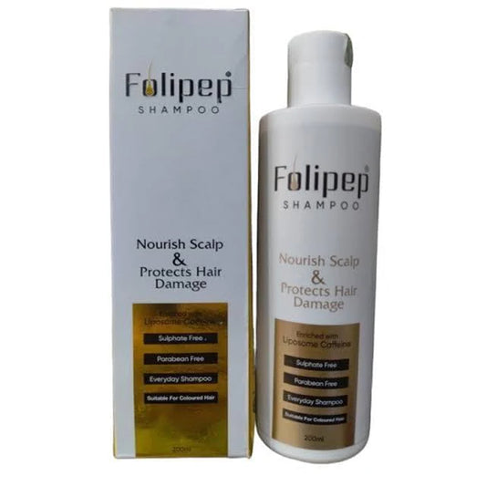 Folipep Shampoo – Sulphate-Free Daily Hair Repair Formula with Caffeine & Biotin | 200ml