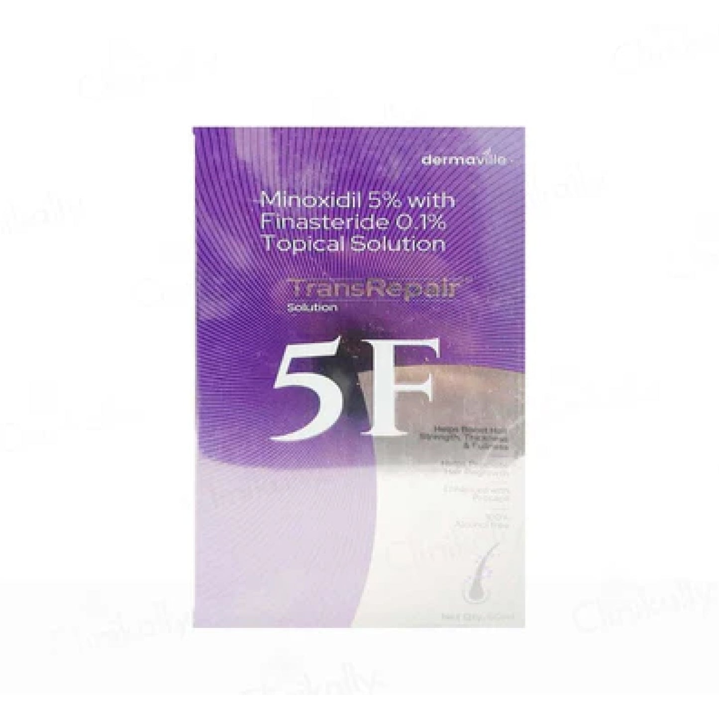 transrepair™ 5f hair regrowth solution – minoxidil 5% + finasteride 0.1% topical solution with procapil (60ml)