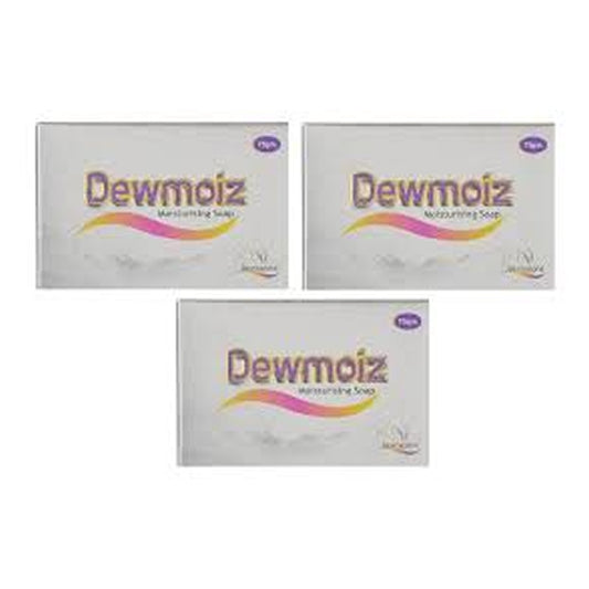 Dewmoiz Moisturising Bathing Soap – Pack of 3 | Gentle Cleanser with Skin Hydrators