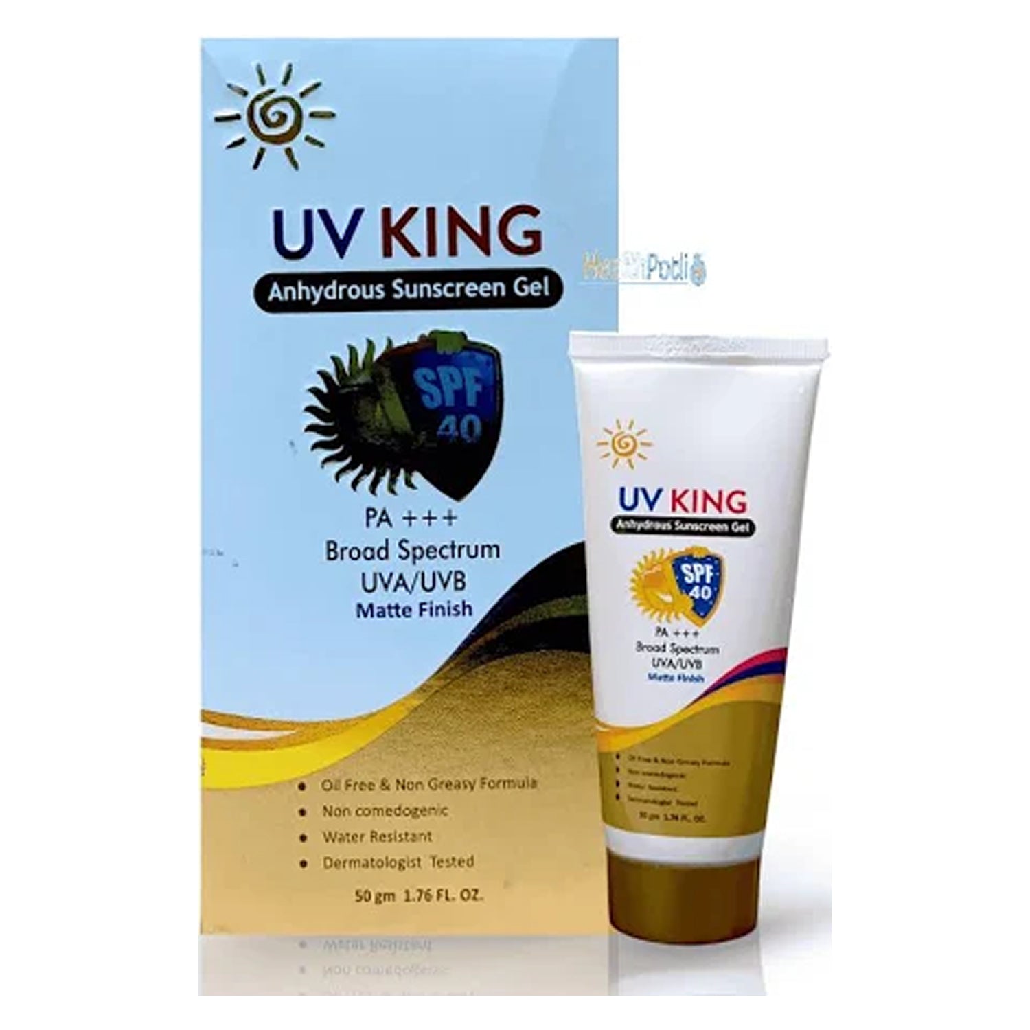 UV KING Broad Spectrum Anhydrous Sunscreen Gel SPF 40 | PA+++