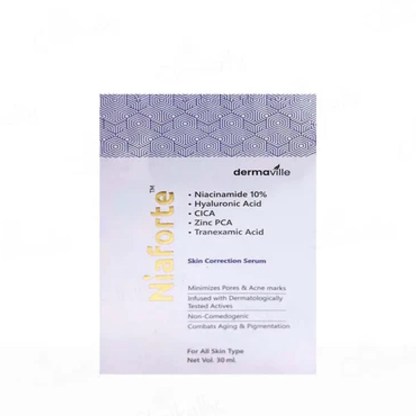 niaforte™ skin correction serum with niacinamide 10%, cica, hyaluronic acid & zinc pca
