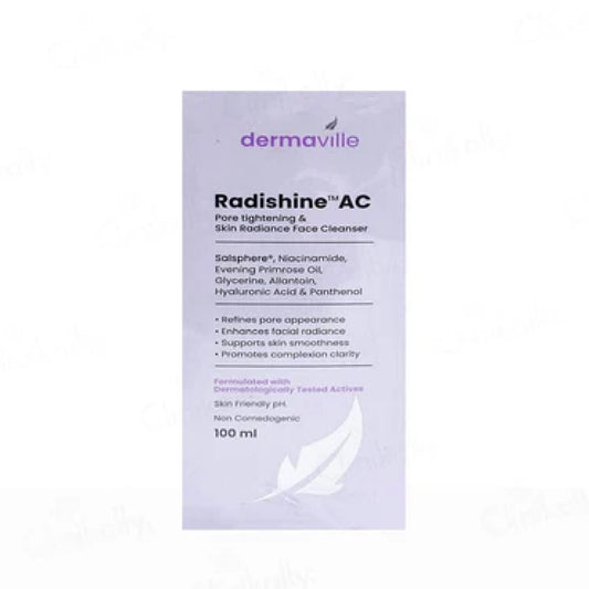 Radishine AC Face Cleanser – With Niacinamide, Hyaluronic Acid & Salsphere Technology – 100ml