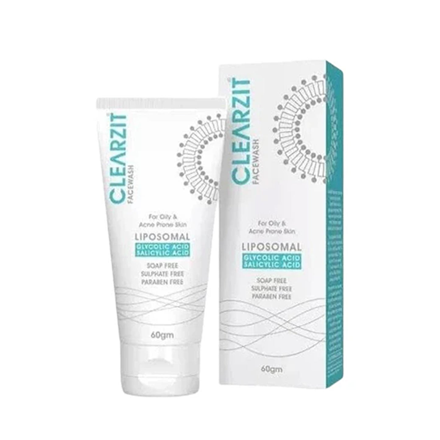 clearzit facewash for oily & acne-prone skin | glycolic & salicylic acid | 60gm