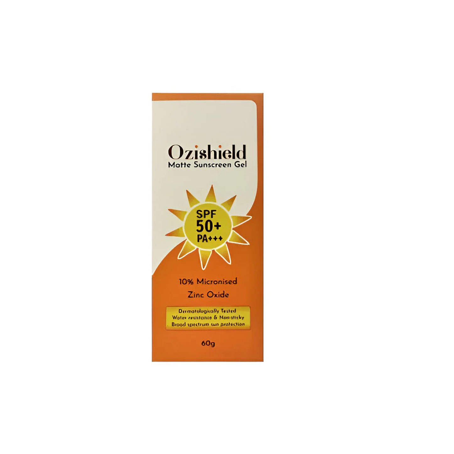 ozishield matte sunscreen gel – spf 50+ pa+++ | with 10% micronised zinc oxide – 60g