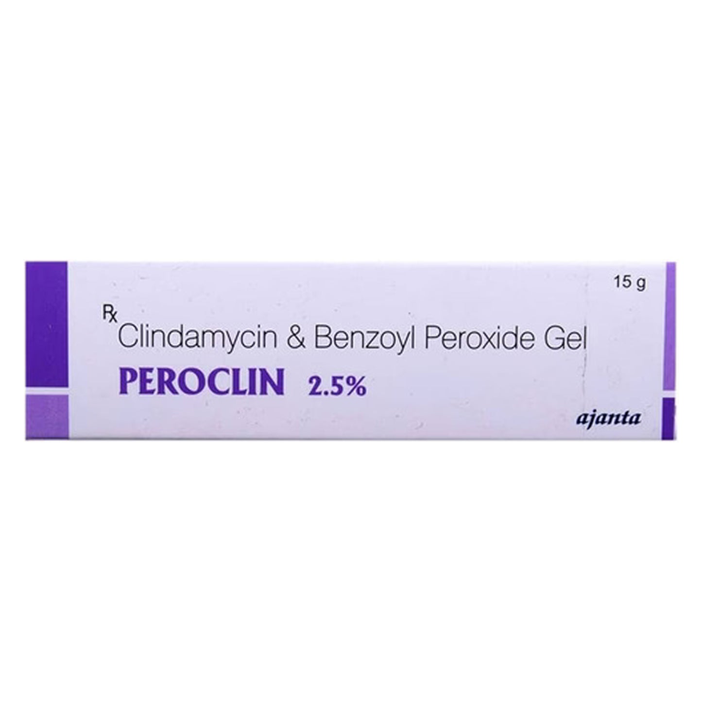 peroclin 2.5% gel | clindamycin 1% & benzoyl peroxide 2.5% | prescription anti-acne treatment | 15g
