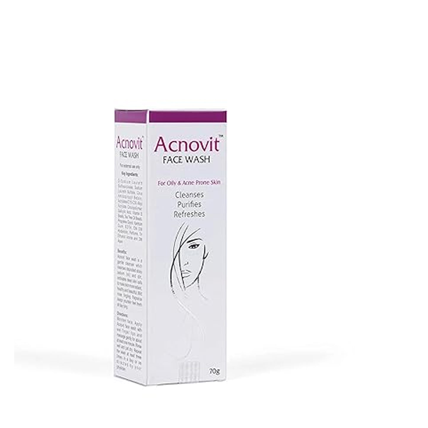acnovit face wash for oily & acne-prone skin – 70g | cleanses, purifies & refreshes