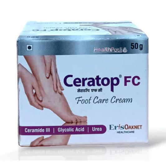 Ceratop™ FC Foot Care Cream – With Ceramide III, Glycolic Acid & Urea | 50g