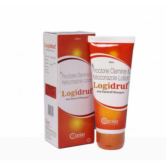 Logidruf Anti-Dandruff Shampoo | With Piroctone Olamine & Ketoconazole | 100ml