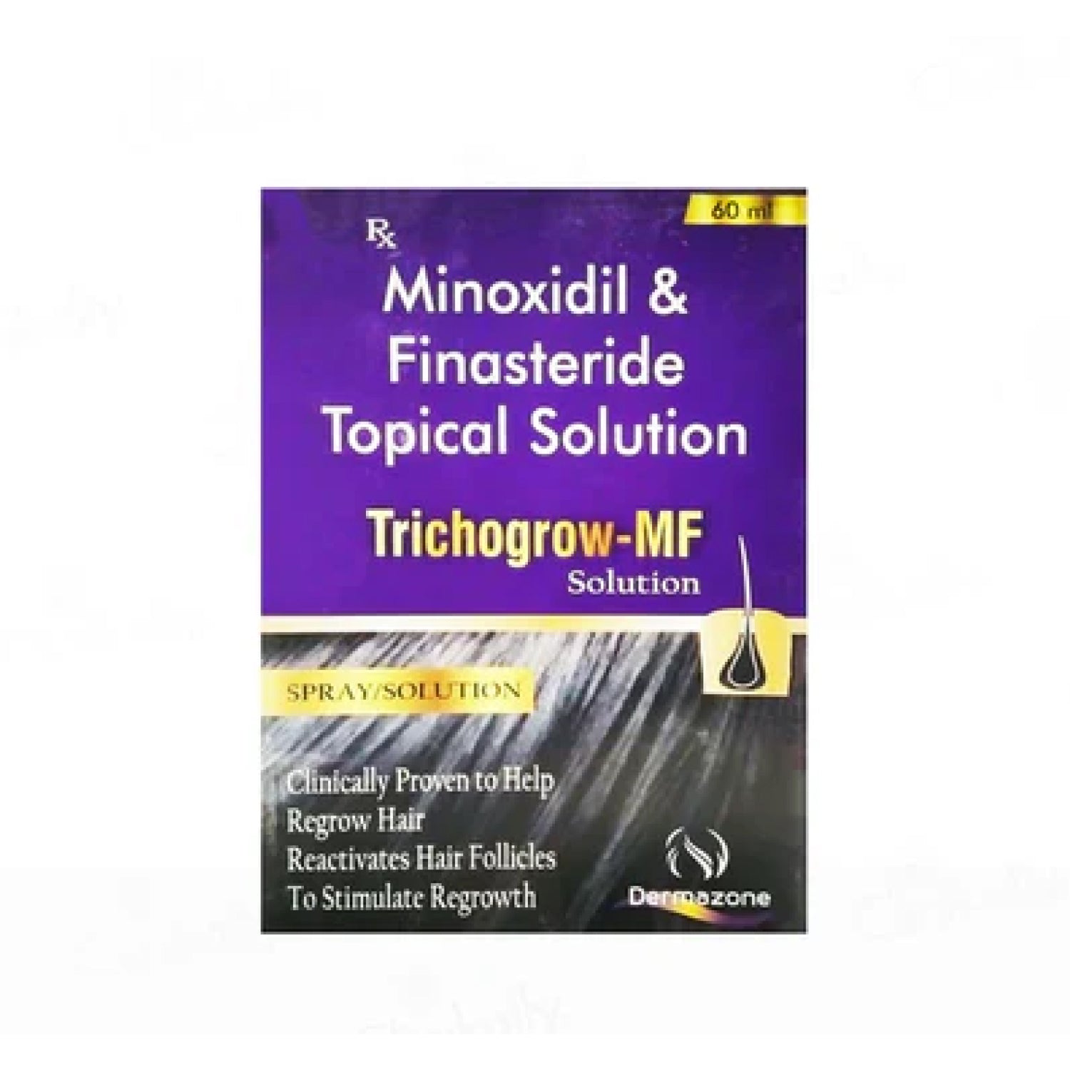 Trichogrow-MF Solution – Minoxidil & Finasteride Topical Spray (60ml) for Hair Regrowth