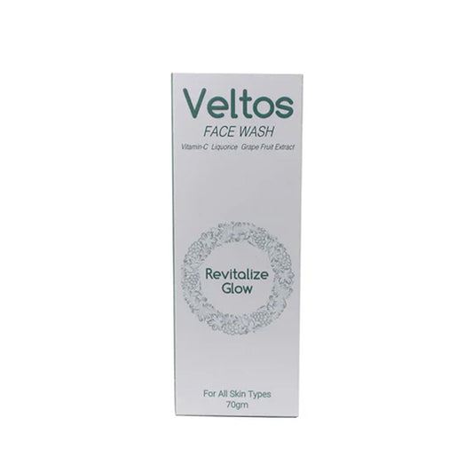 Veltos Face Wash – 70g | Vitamin C, Liquorice & Grapefruit Extract for Glowing Skin