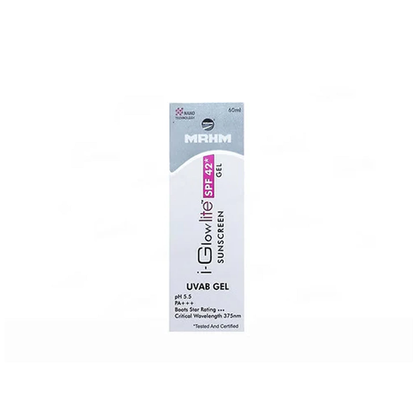 i-glow lite sunscreen gel spf 42 | broad spectrum pa+++ | nano technology | 60ml