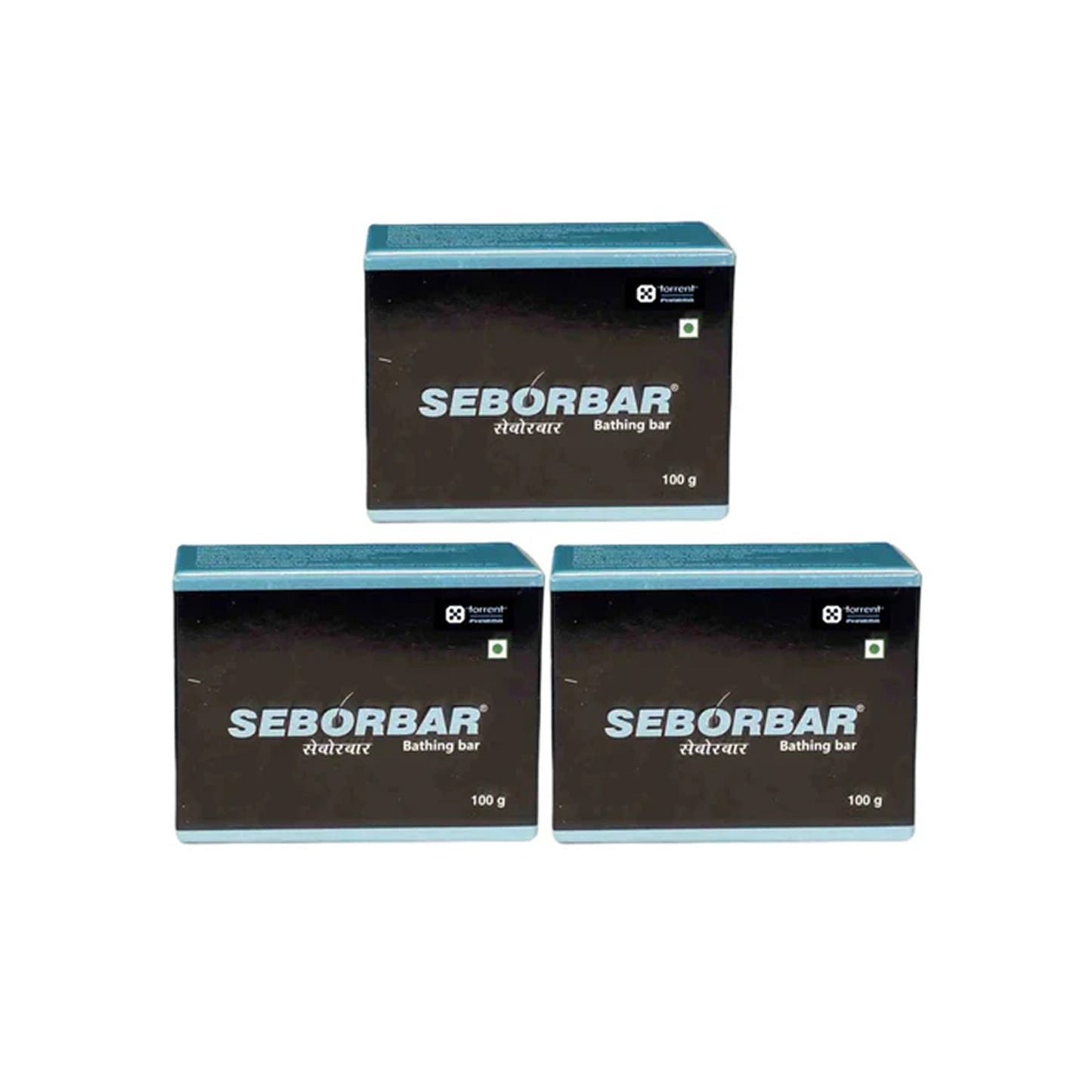 seborbar bathing bar (pack of 3) | with salicylic acid & zinc pyrithione for acne & seborrheic skin