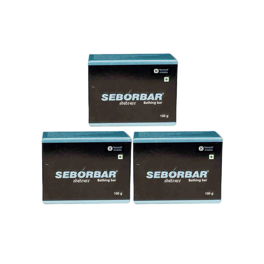 Seborbar Bathing Bar (Pack of 3) | With Salicylic Acid & Zinc Pyrithione for Acne & Seborrheic Skin