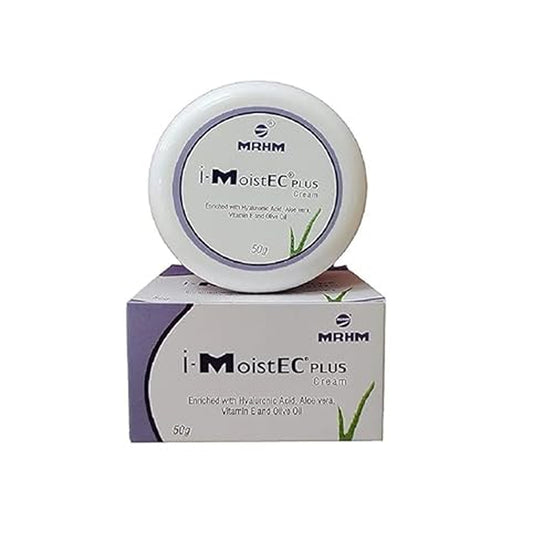 i-MoistEC PLUS Cream – Hydrating & Nourishing Cream with Hyaluronic Acid, Aloe Vera & Vitamin E | 50g