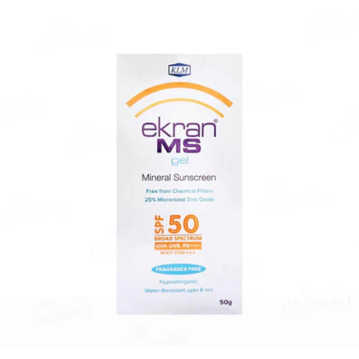 Ekran MS Gel – SPF 50 Mineral Sunscreen with 25% Micronized Zinc Oxide
