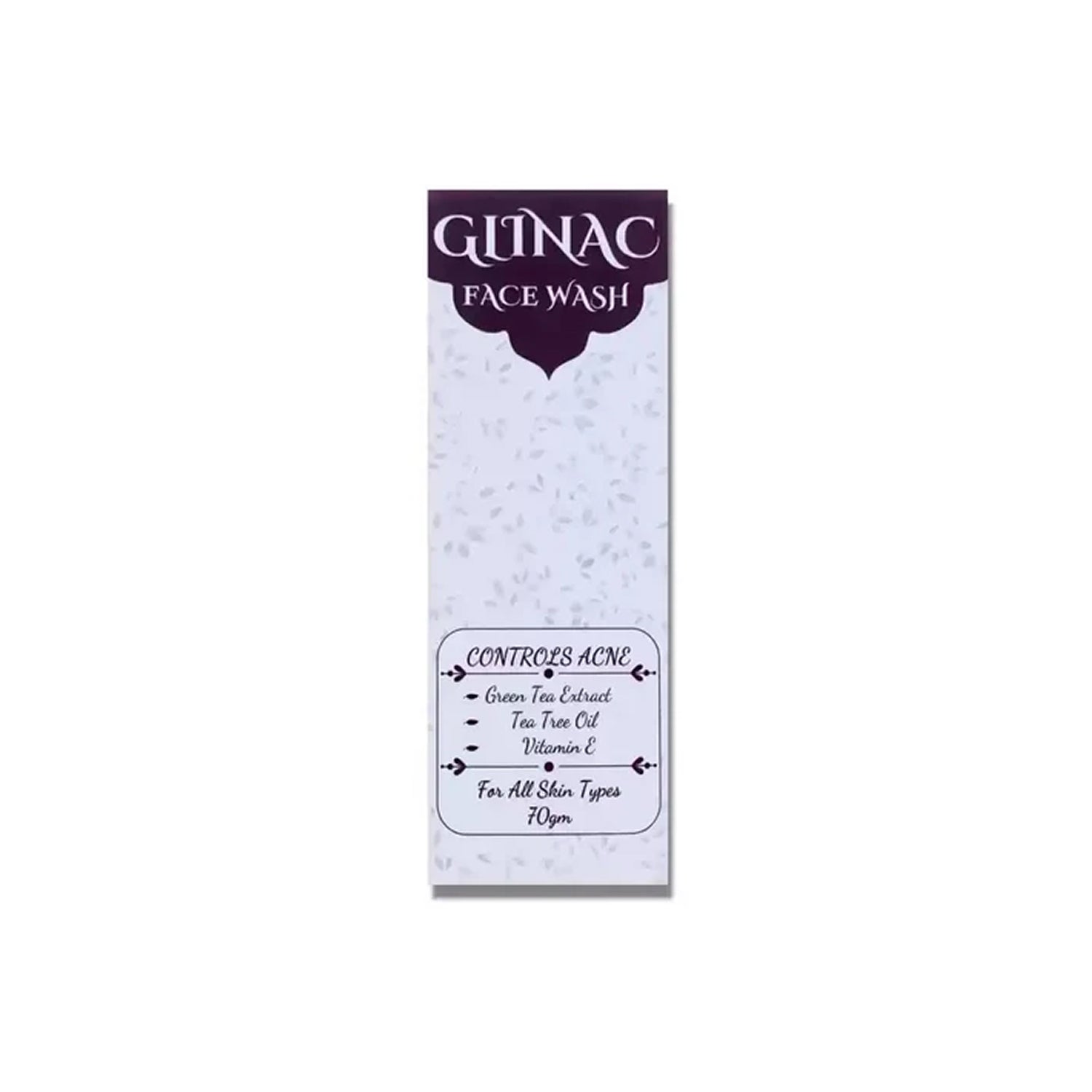 Glinac Face Wash – Anti-Acne Face Wash with Salicylic Acid, Tea Tree Oil & Green Tea | 70g