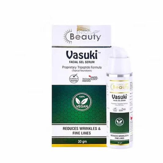 Vasuki™ Facial Gel Serum with Proprietary Tripeptide Formula | Anti-Wrinkle | 30g