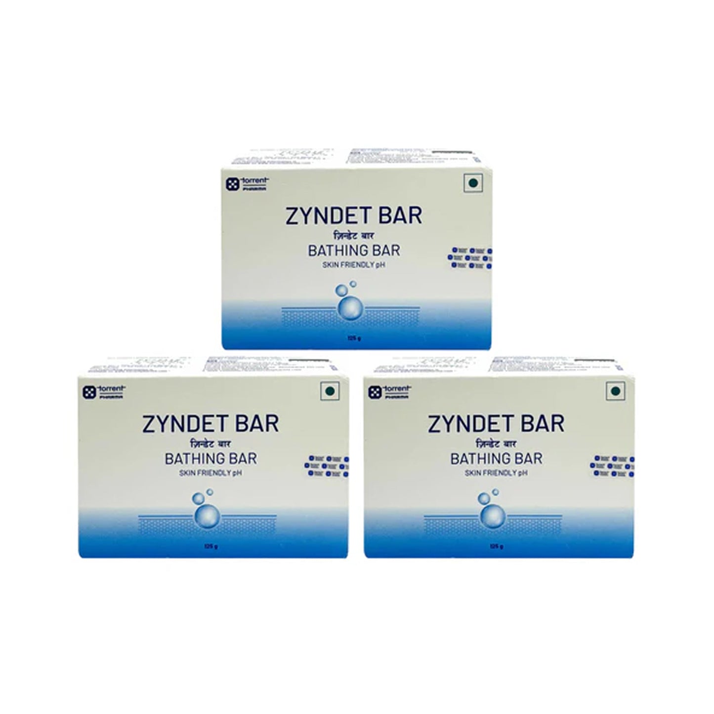 zyndet bar  – pack of 3 | soap-free syndet bathing bar | skin-friendly ph