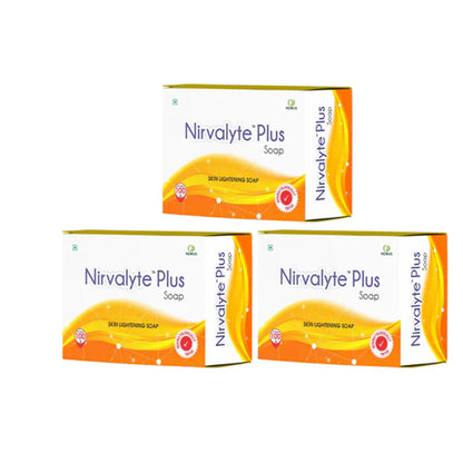Nirvalyte Plus Skin Lightening Soap – Enriched with Glutathione, Kojic Acid & ALA – Pack of 3