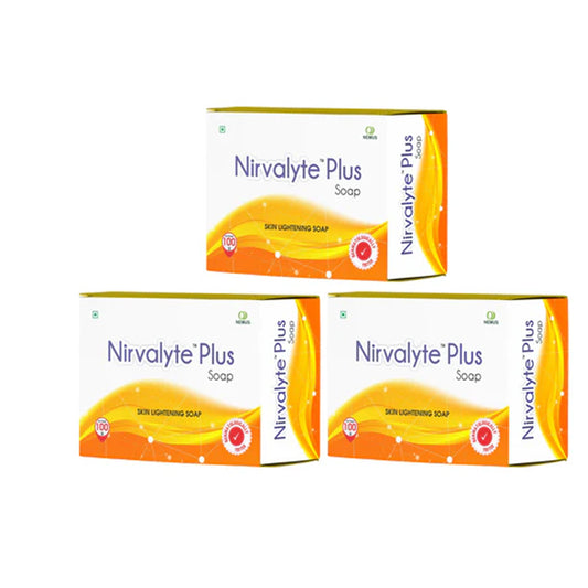 Nirvalyte Plus Skin Lightening Soap – Enriched with Glutathione, Kojic Acid & ALA – Pack of 3