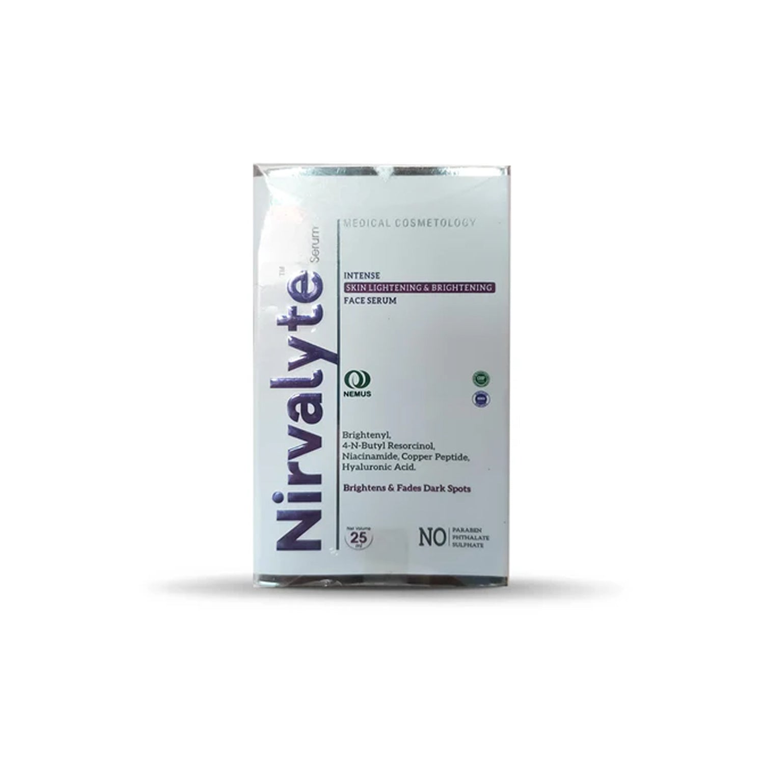 Nirvalyte Intense Skin Lightening & Brightening Face Serum – With Brightenyl, Niacinamide & Copper Peptide – 25ml