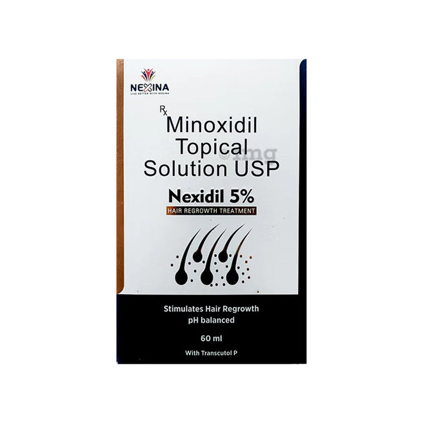 nexidil™ 5% minoxidil topical solution – hair regrowth treatment | 60ml