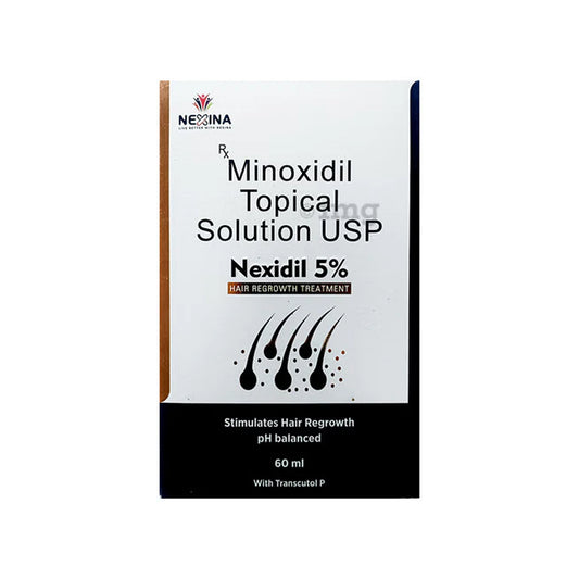 Nexidil™ 5% Minoxidil Topical Solution – Hair Regrowth Treatment | 60ml