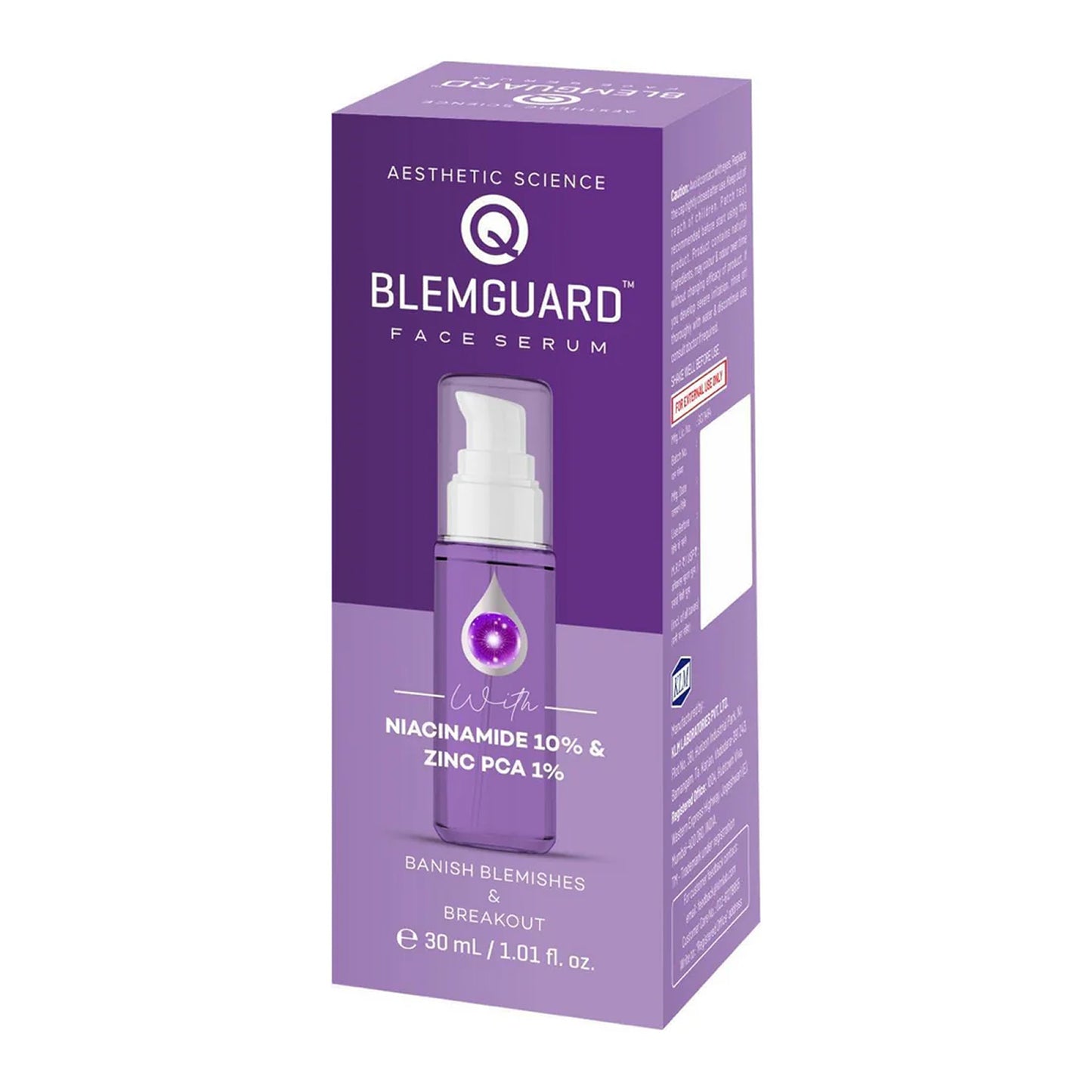 blemguard face serum | niacinamide 10% & zinc pca 1% | 30ml
