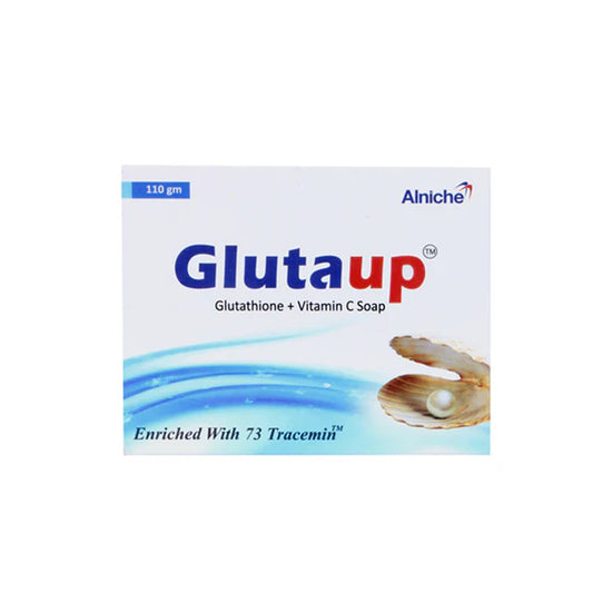 Glutaup Glutathione & Vitamin C Soap 110g with Aloe Vera Extract | Skin Brightening & Cleansing Bar | For Face & Body
