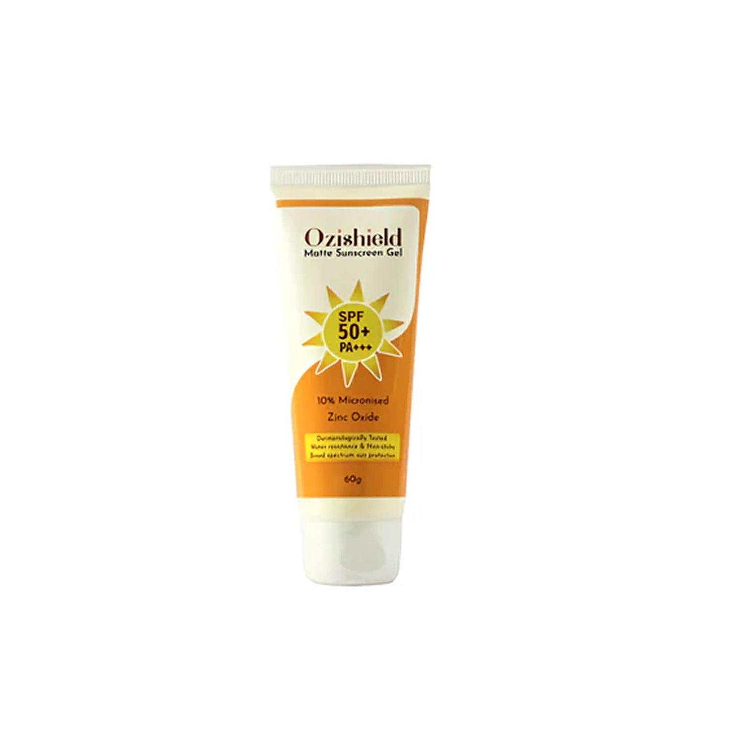 Ozishield Matte Sunscreen Gel – SPF 50+ PA+++ | With 10% Micronised Zinc Oxide – 60g