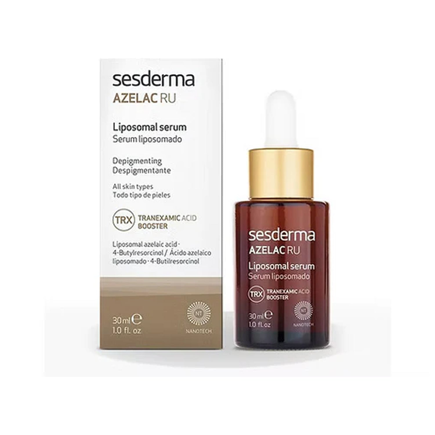 Sesderma AZELAC RU Liposomal Serum – Depigmenting & Brightening with Tranexamic Acid Booster (30 ml)