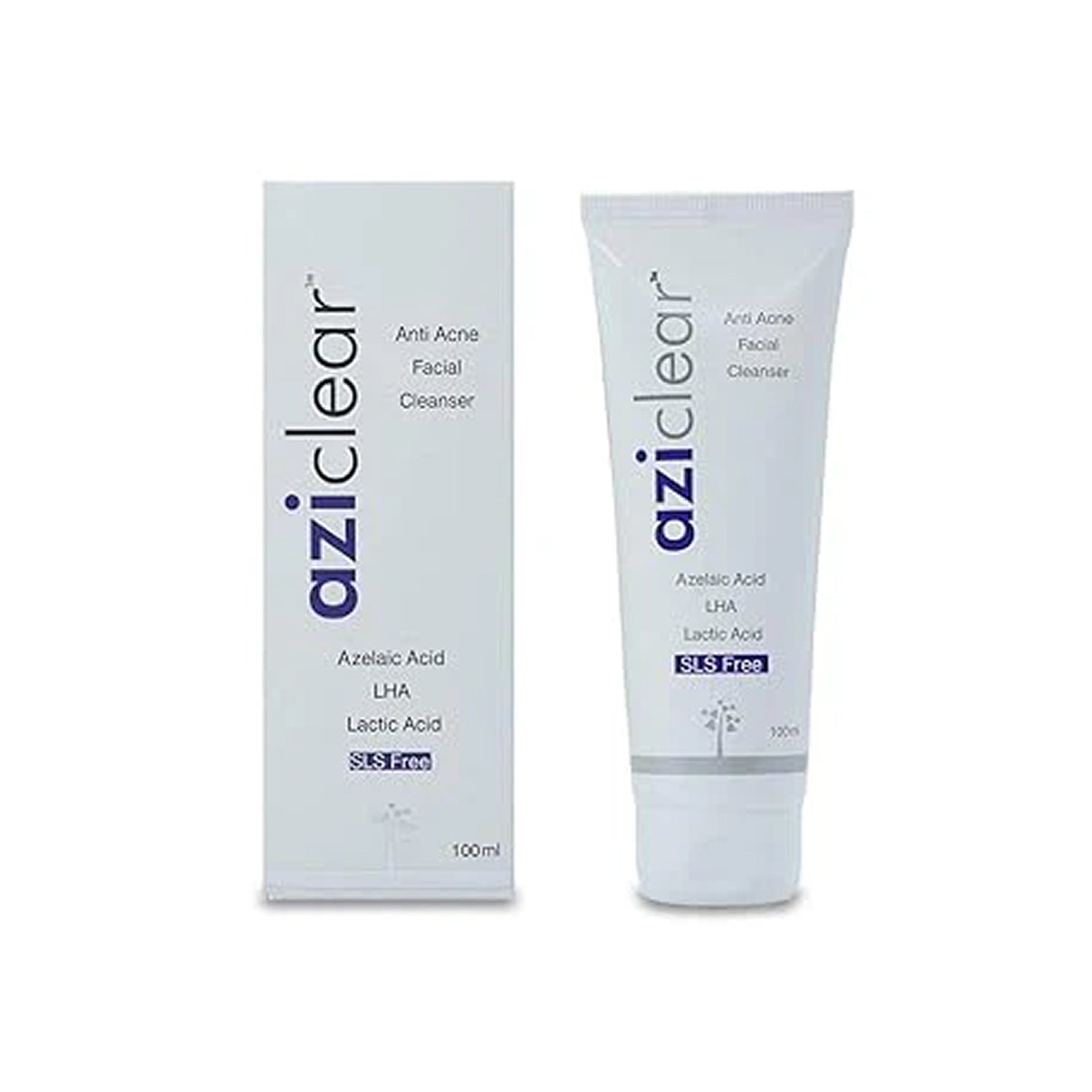 Aziclear Anti-Acne Facial Cleanser – SLS-Free, Deep Pore Clarifying Face Wash (100ml)