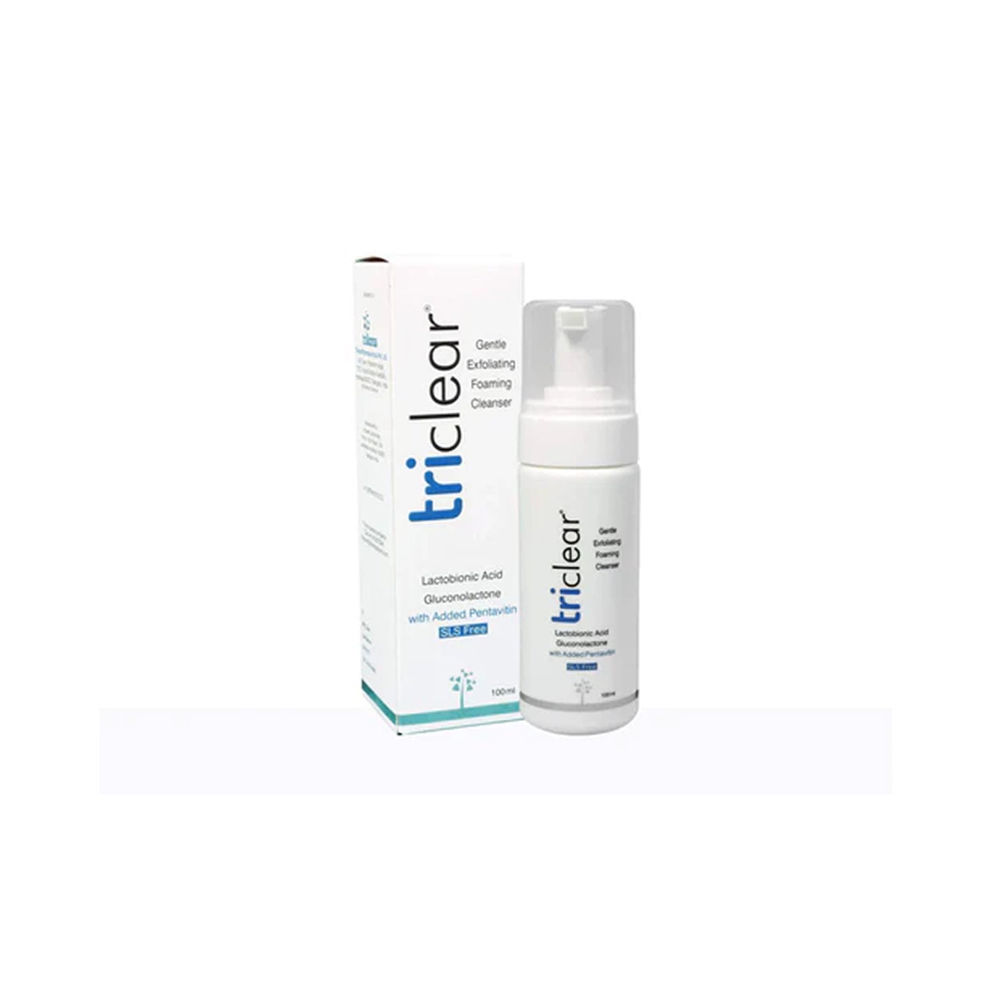 triclear foaming cleanser | lactobionic acid & gluconolactone | sls-free | 100ml