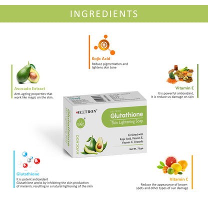 Avocado Glutathione Soap – 75gm