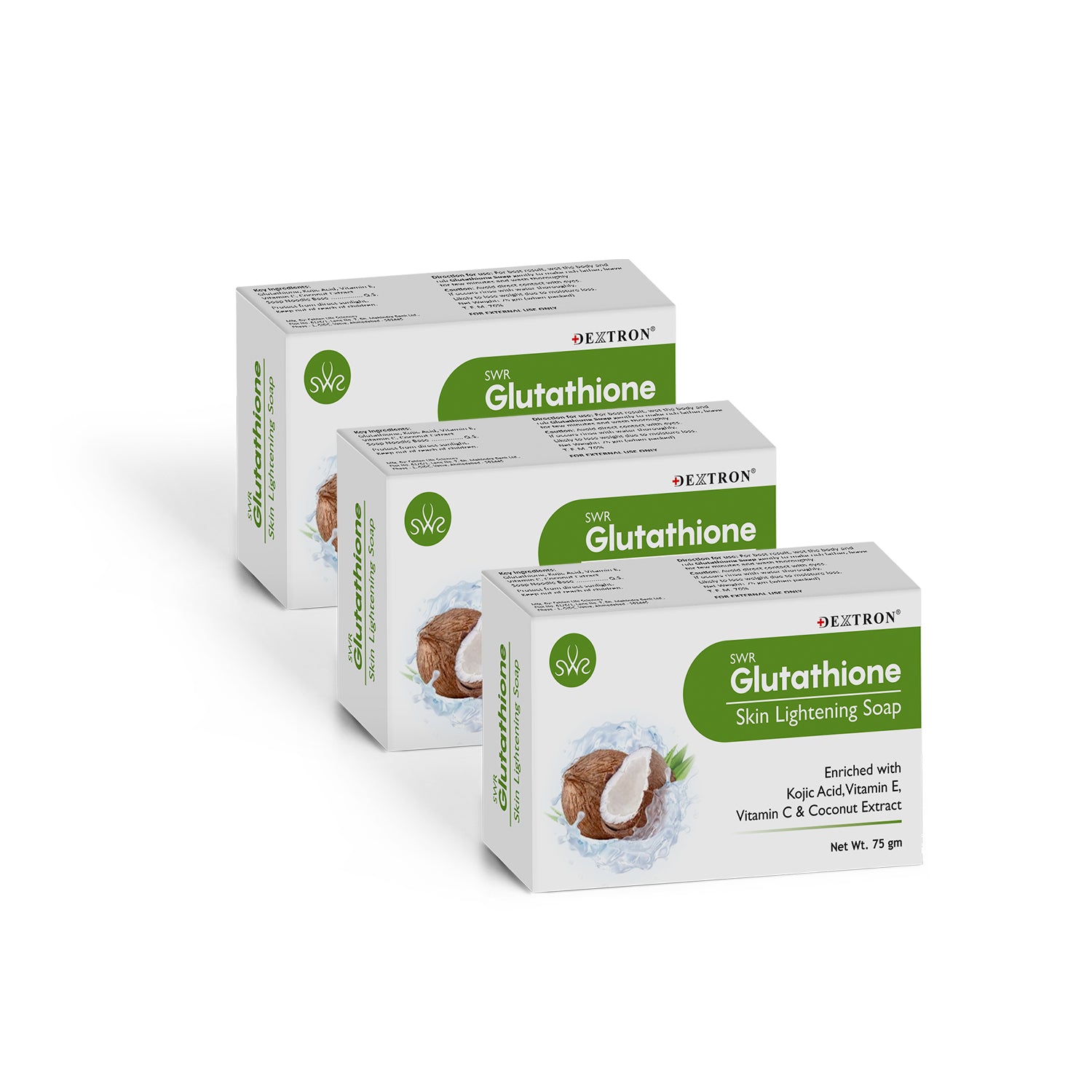 Coconut Glutathione Skin Lightening Soap 75gm – Brighten & Nourish Skin – Dermaw