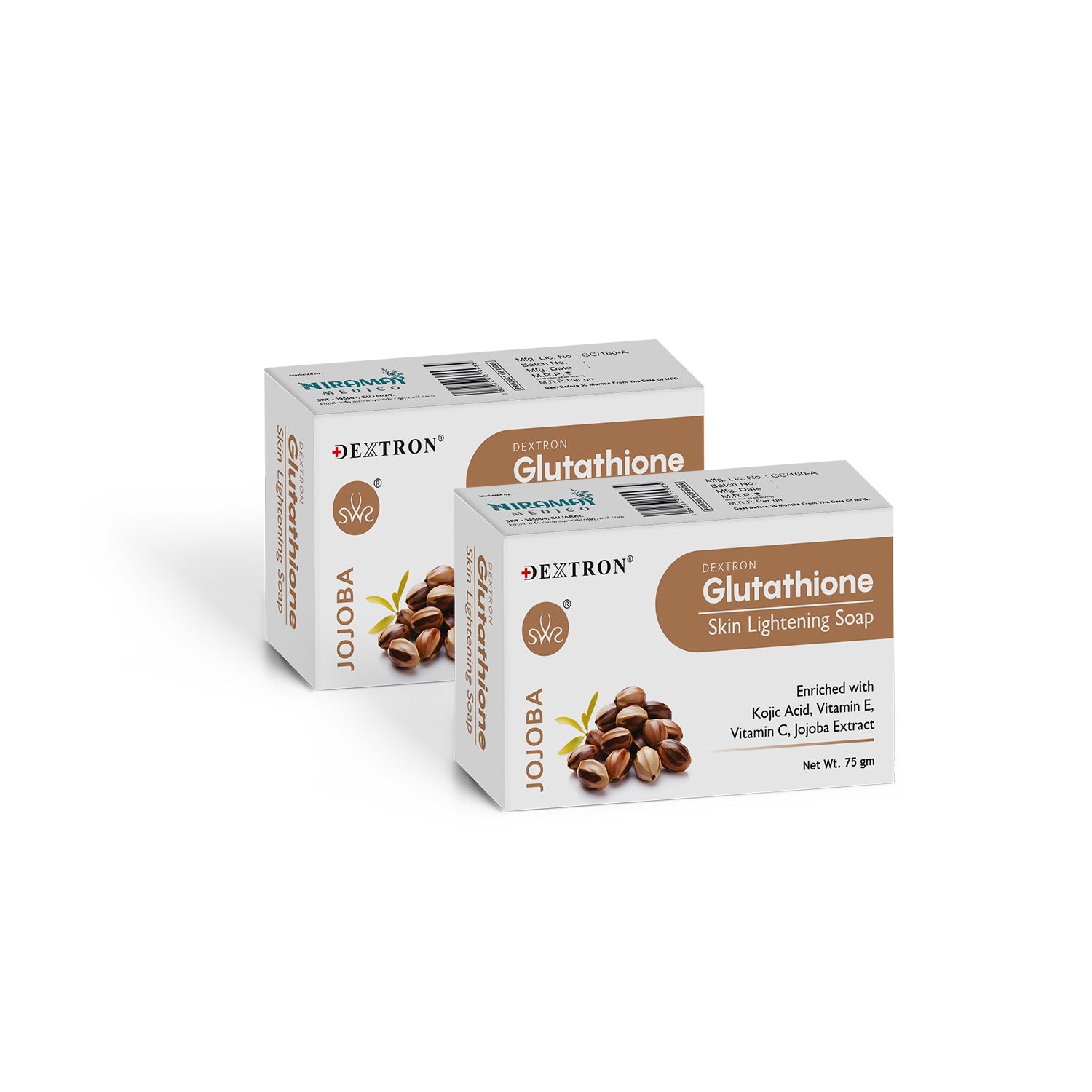 Glutathione Jojoba Soap 75gm – Skin Brightening & Hydrating – Dermaw