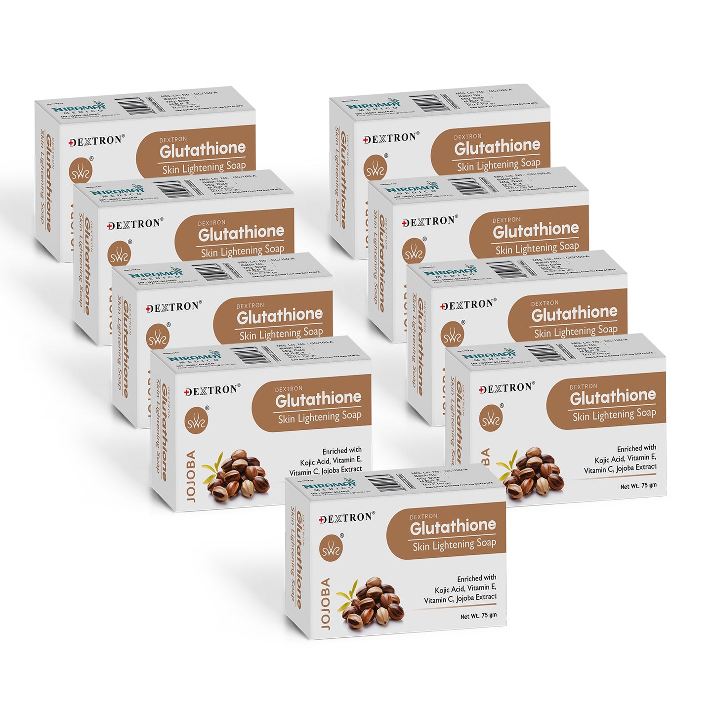 glutathione jojoba skin brightening soap – 75gm