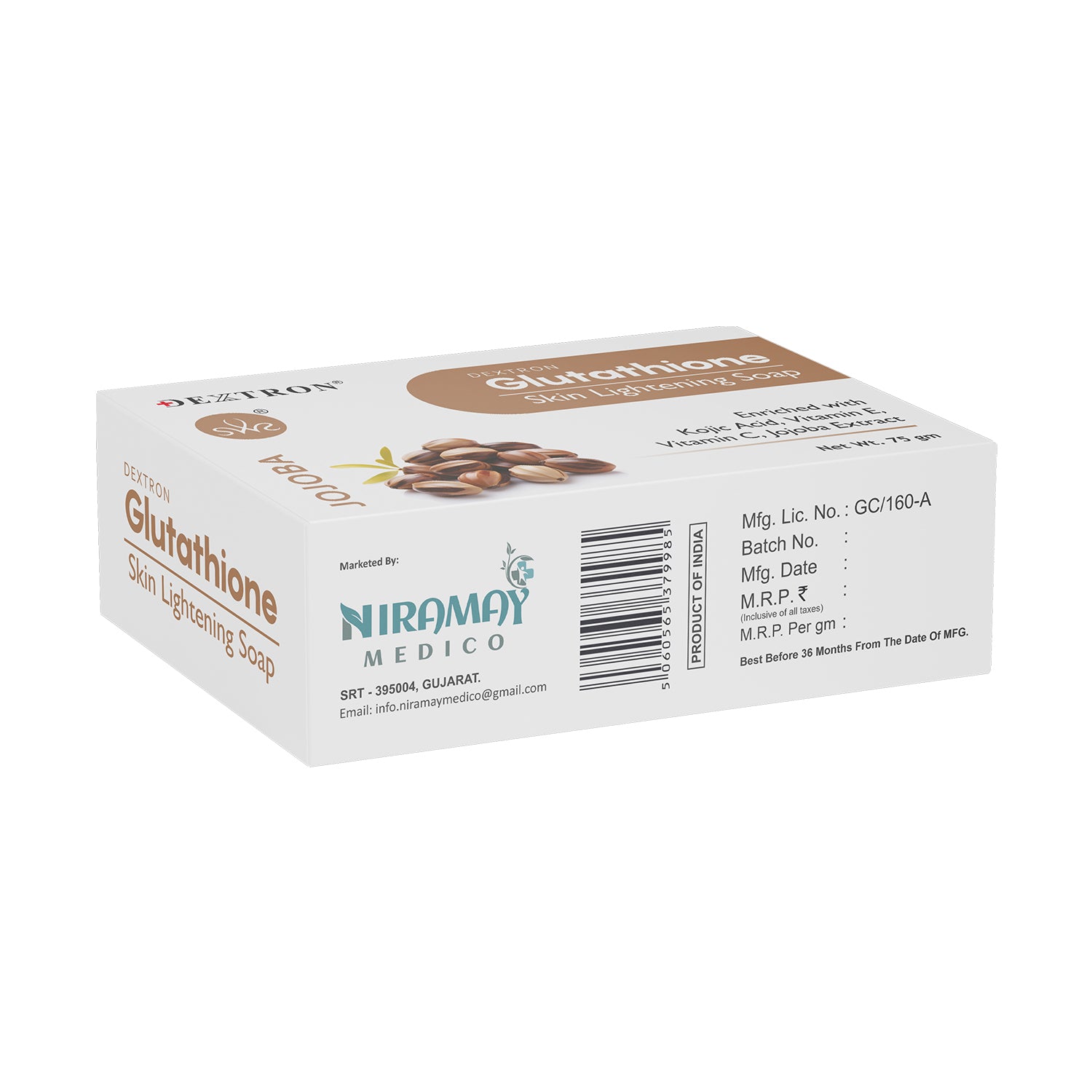 Glutathione Jojoba Soap 75gm Skin Brightening & Hydrating Dermaw Glutathione Jojoba Soap 75gm Skin Brightening & Hydrating Dermaw