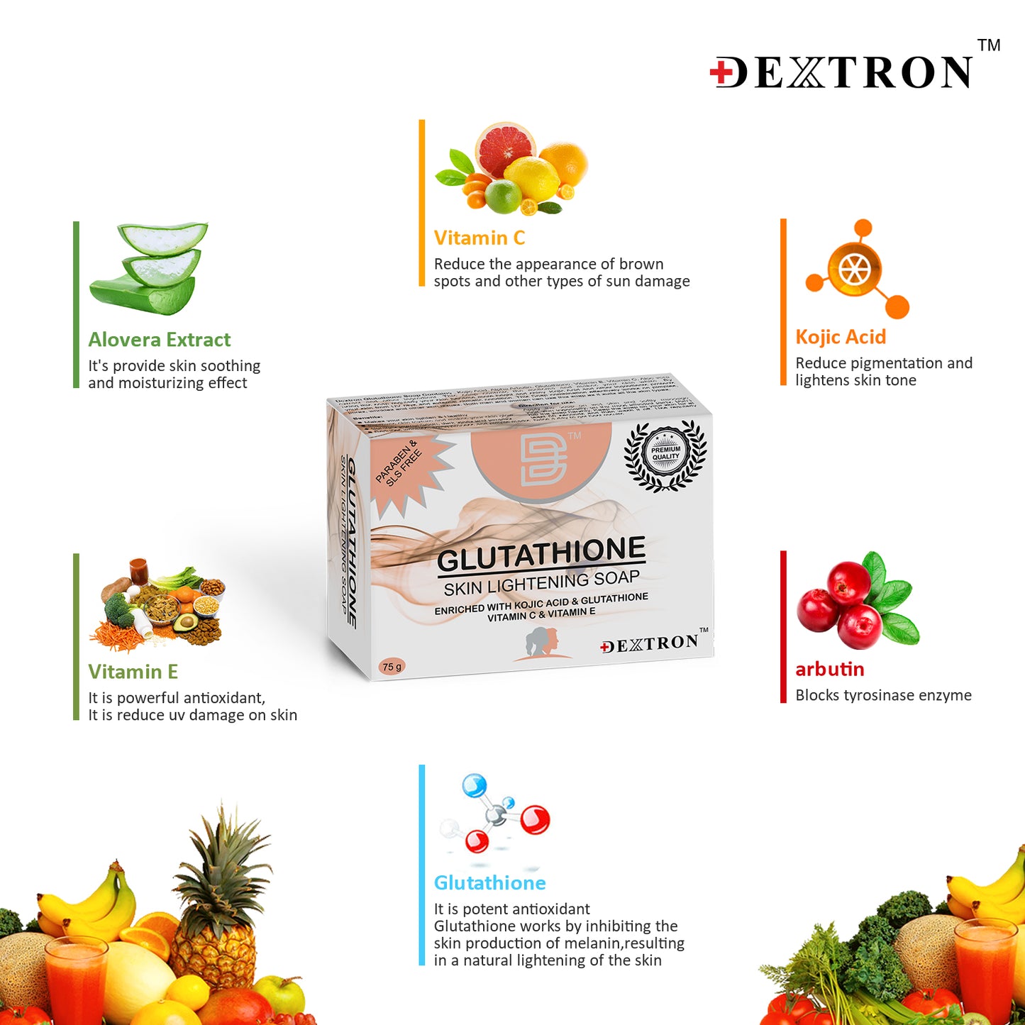 glutathione skin brightening soap – 75gm