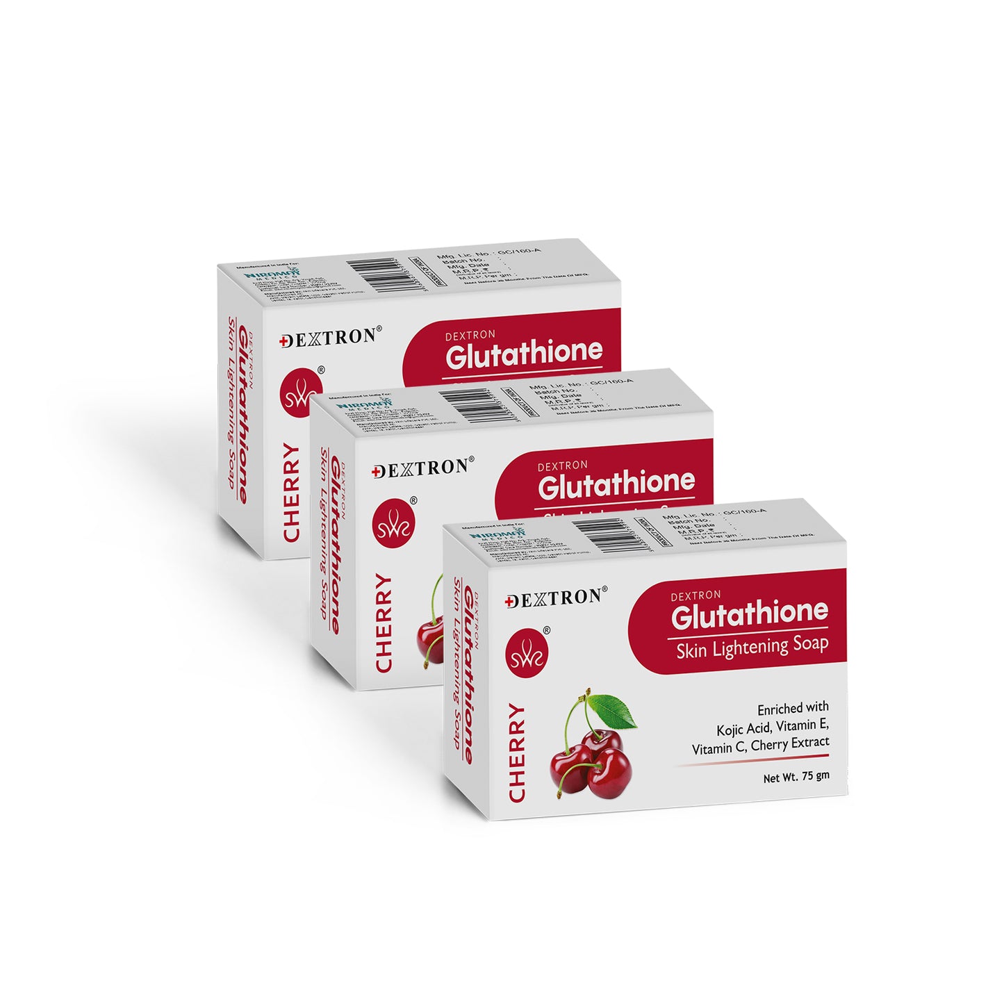 glutathione cherry skin brightening soap – 75gm