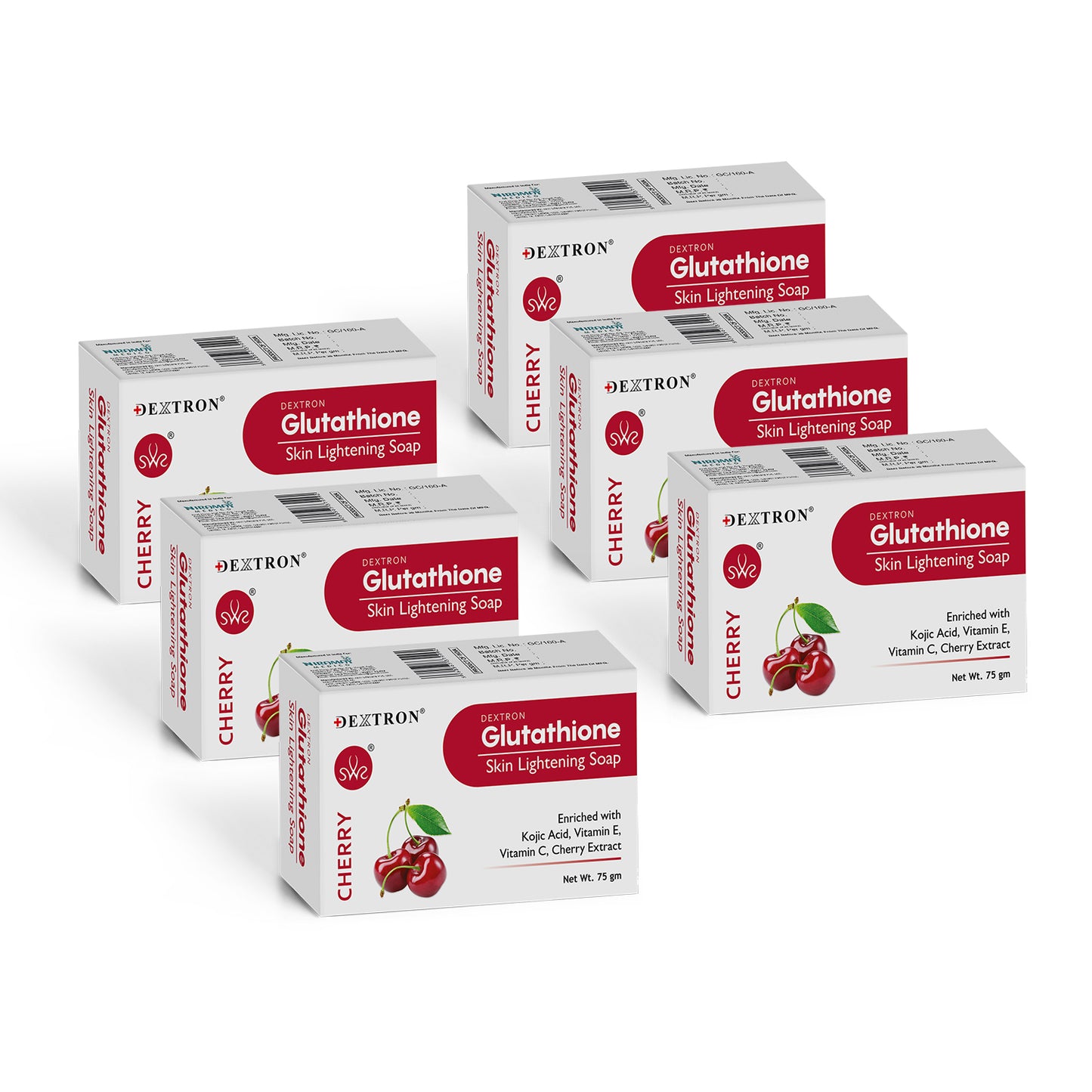 glutathione cherry skin brightening soap – 75gm