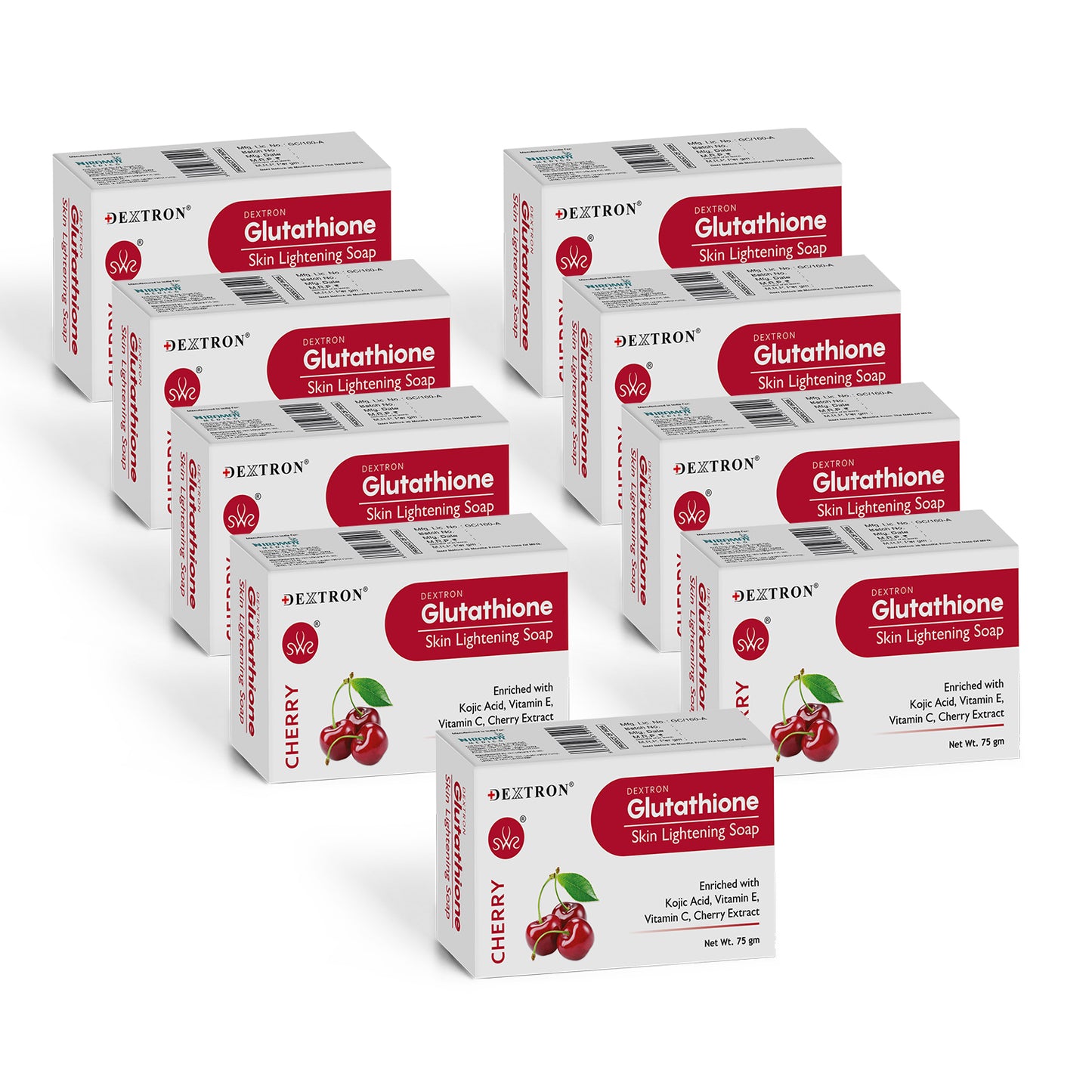 glutathione cherry skin brightening soap – 75gm