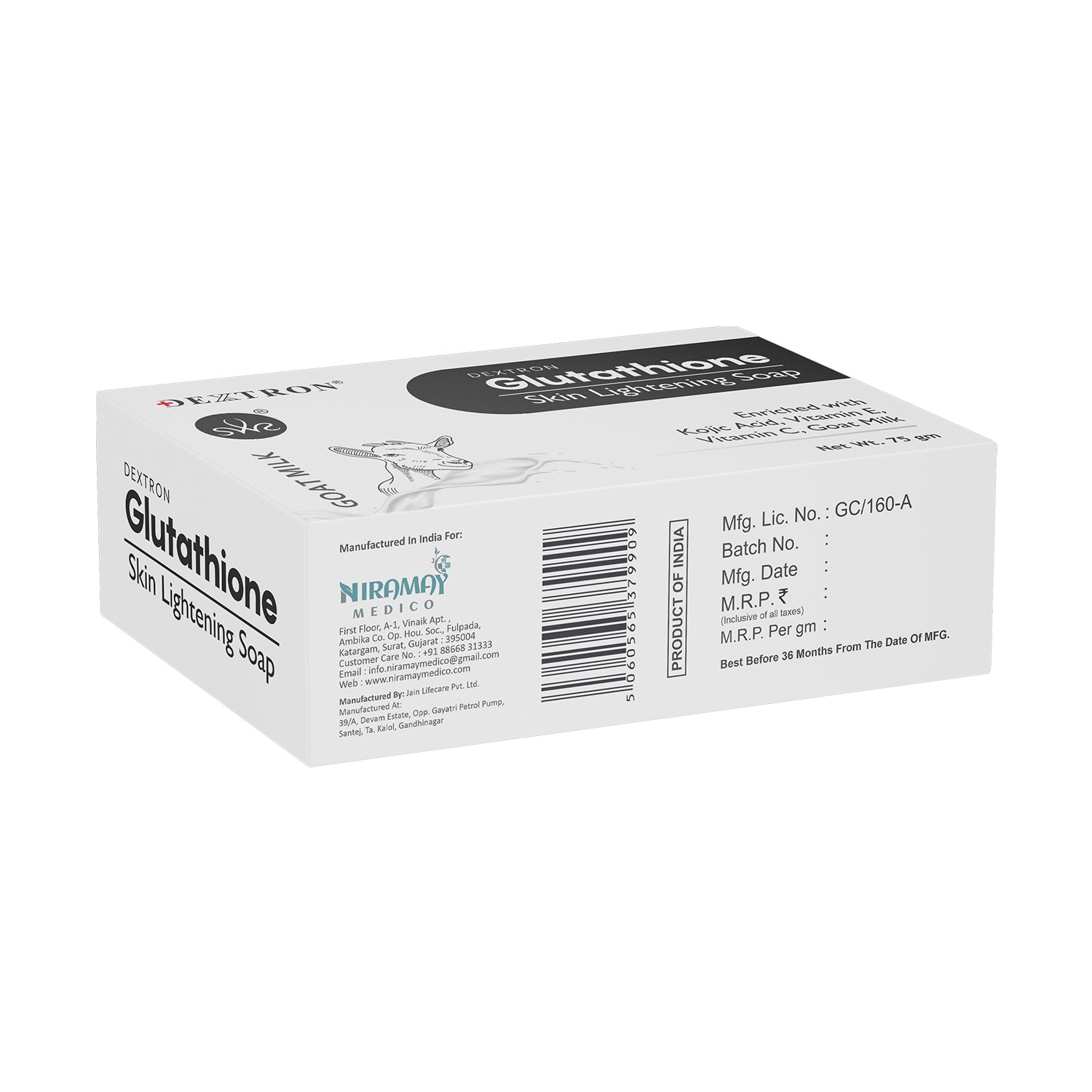Glutathione Gota Milk Soap Skin Lightening 
