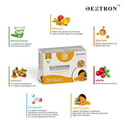 Glutathione Haldi Chandan Skin Brightening Soap – 75gm