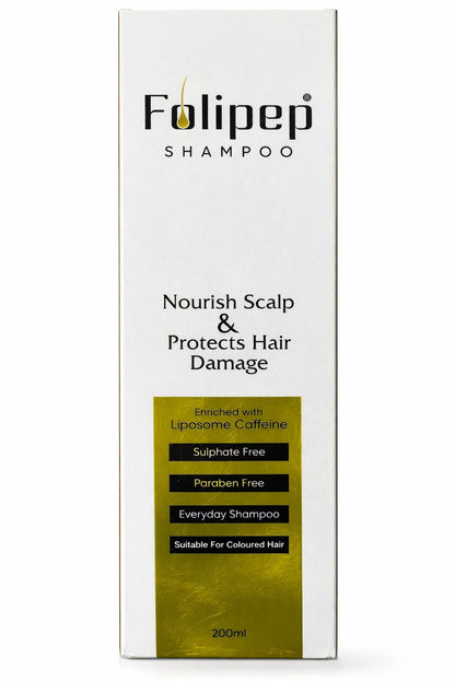 Folipep Shampoo – Sulphate-Free Daily Hair Repair Formula with Caffeine & Biotin | 200ml